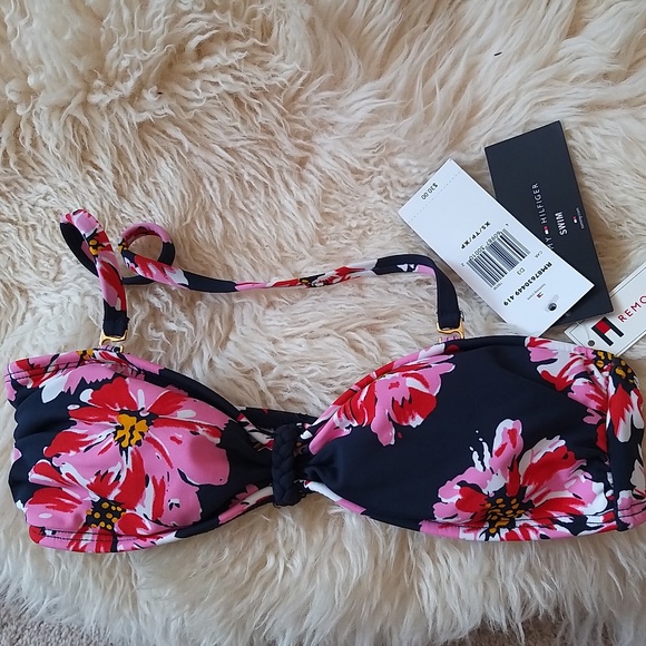 NEW SWIM TOP WITH REMOVABLE SOFT CUPS Tommy Hilfiger - XS - Picture 4 of 14
